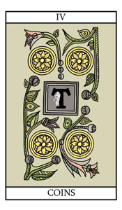 The Four of Pentacles (Coins)