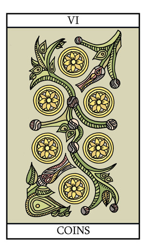 The Six of Pentacles (Coins)