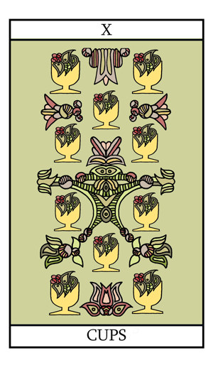 Vant til Råd Hub The Ten of Cups - tarot card meaning in detail on Tarot-lovers.com