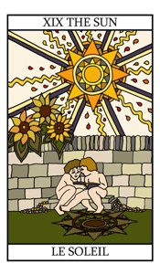 mikroskop Forklaring vedvarende ressource The Sun - tarot card meaning in detail on Tarot-lovers.com