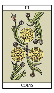 The Three of Pentacles (Coins)