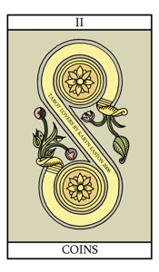 The Two of Pentacles (Coins)